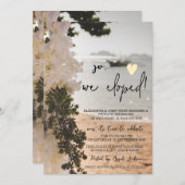 セーリングボートフラワーズビーチ結婚式駆け落ち 招待状 (正面/裏面)