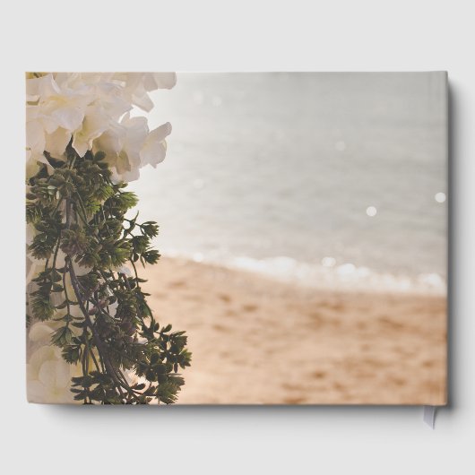 セーリングボートフラワーズビーチ結婚式 ゲストブック (裏面)