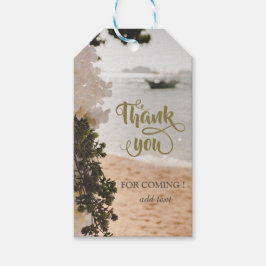 セーリングボートフラワーズビーチ ギフトタグ