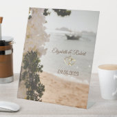 セーリングボートフラワーズビーチ 台座サイン (インサイチュ)