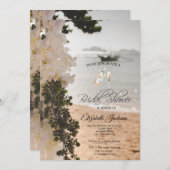 セーリングボートフラワーズワインビーチ 招待状 (正面/裏面)