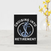 セーリングボート休暇クルージングへリタイア カード (黄色い花)