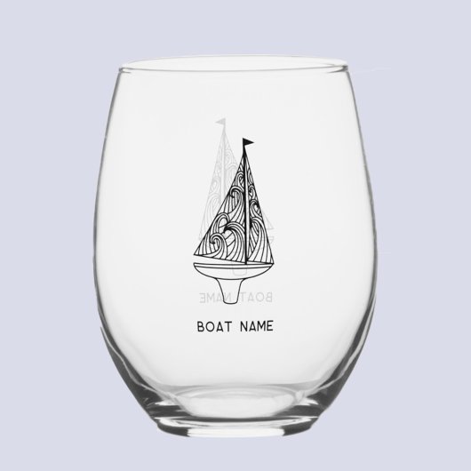 セーリングボート名 ステムなしワイングラス