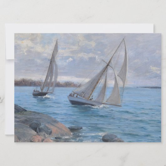 セーリングボート川 カード (正面)