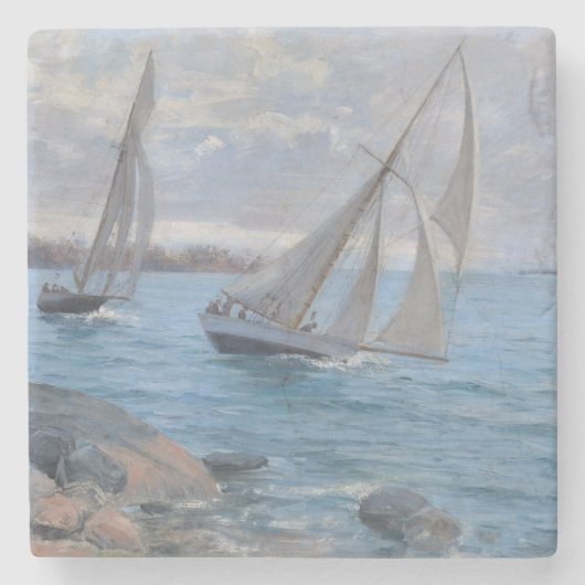 セーリングボート川 ストーンコースター (正面)