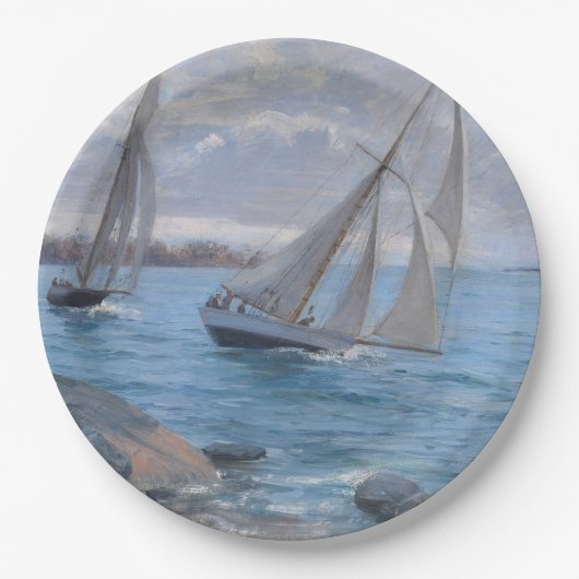 セーリングボート川 ペーパープレート (正面)