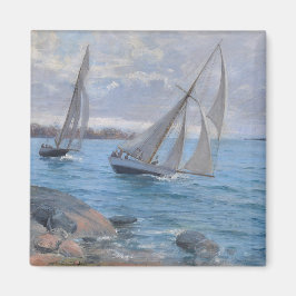 セーリングボート川 マグネット