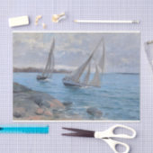 セーリングボート川 薄葉紙 (クラフト)
