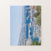 セーリングボート波止場海パズル ジグソーパズル (縦)