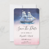 セーリングボート海の航海の星が日付を保存 セーブザデート (正面)