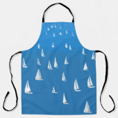 セーリングボート深いブルーシー – レガッタセーリングボート エプロン (正面)