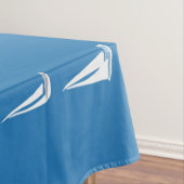 セーリングボート深いブルーシー – レガッタセーリングボート テーブルクロス (インサイチュ)