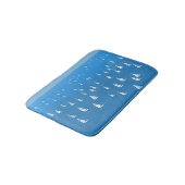 セーリングボート深いブルーシー – レガッタセーリングボート バスマット (アングル)