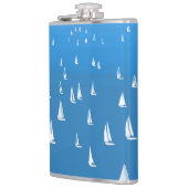 セーリングボート深いブルーシー – レガッタセーリングボート フラスク (左)