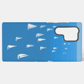 セーリングボート深いブルーシー – レガッタセーリングボート SAMSUNG GALAXYケース (裏面横)