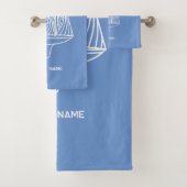 セーリングボート航海の名 バスタオルセット (インサイチュ)