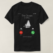 セーリングボート船主のギフト海呼び出し Tシャツ (デザイン正面)