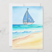 セーリングボート5thバースデーパーティー 招待状 (裏面)