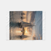 セーリングボート フリースブランケット (正面(横))