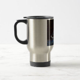 セーリングボート – 抽象芸術写真 トラベルマグ