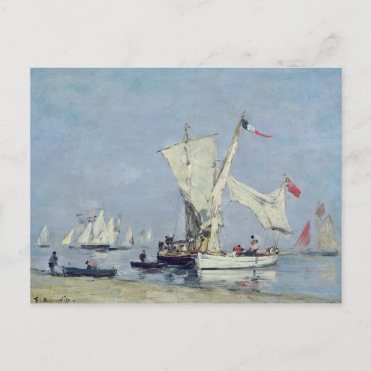 セーリングボート, c.1869 ポストカード (正面)