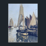 セーリングボートHonfleur by Claude Monet ポストカード<br><div class="desc">伝説的な芸術家の美しい画像「印象主義」</div>