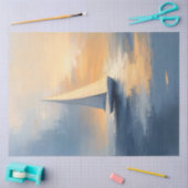 セーリングボートinサンセットデコページ 薄葉紙 (クラフト)