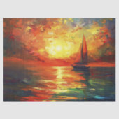 セーリングボートinサンセットデコページ 薄葉紙 (正面)