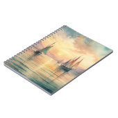 セーリングボートinサンセット ノートブック (左側)