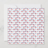 セーリングモダンボーイ航海のベビーシャワー招待状 招待状 (裏面)