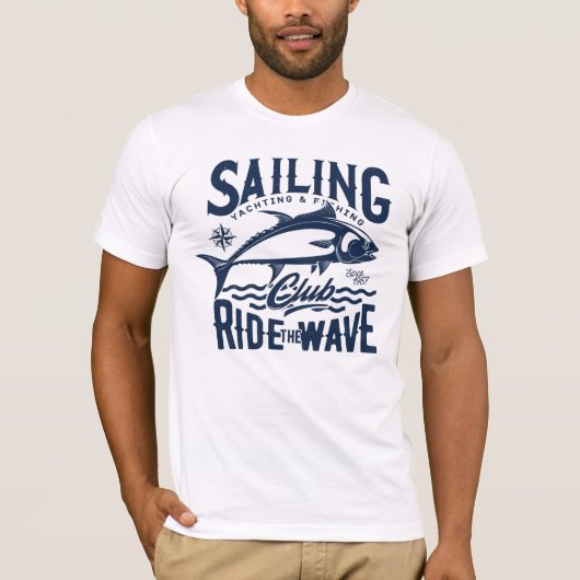 セーリングヨットアンド魚釣りクラブ Tシャツ (正面)