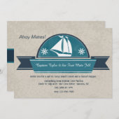 セーリングヨット招待状 招待状 (正面/裏面)