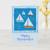 セーリングリタイアメントカード カード (黄色い花)