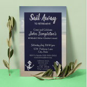 セーリングリタイアメントパーティの招待状セイル遠くに 招待状