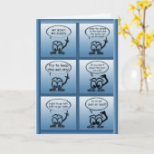 セーリングレッスおもしろいンカスタムグリーティング カード (黄色い花)