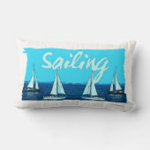 セーリングヴィンテージマンガビーチビービービーベス ランバークッション (裏面)