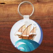セーリング中 キーホルダー (正面)