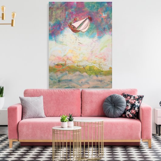 セーリング公海 キャンバスプリント (インサイチュ (リビング))