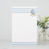 セーリング固定、カスタマイズ可能 便箋 (スタンド正面)