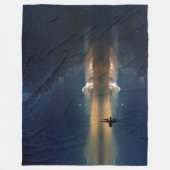セーリング宇宙 フリースブランケット (正面)