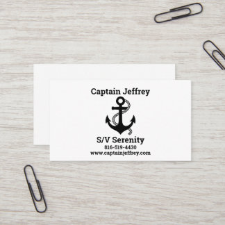 セーリング愛好家のためのボートカード 名刺
