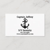 セーリング愛好家のためのボートカード 名刺 (正面)