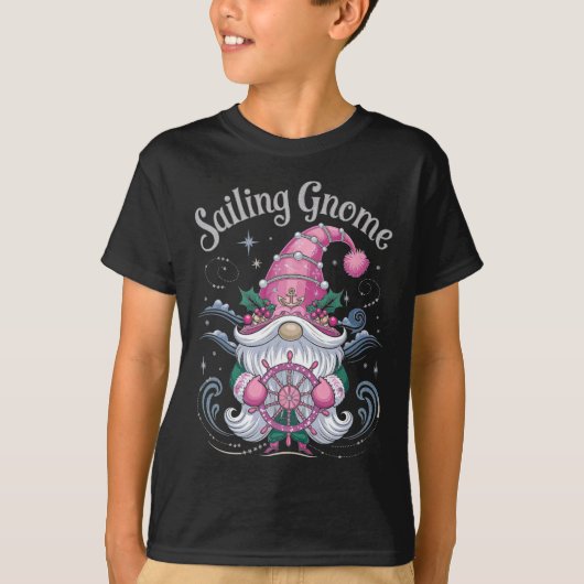 セーリング格言ステアリングクリスマス応援 Tシャツ (正面)