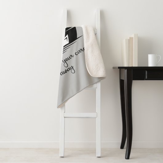 セーリング気に遠くにセーラー引用文 シェルパブランケット (インサイチュ)