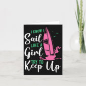 セーリング私は私が女の子のようにSを登る保ことを知っている カード (正面)