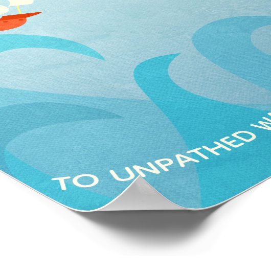 セーリング航海のシェイクスピア引用文ポスター ポスター (角)