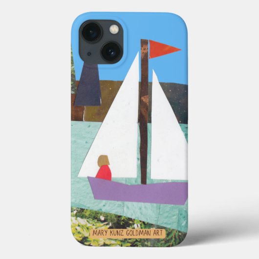 セーリング航海のハンドボホ図解入りの、写真付きの帆船 Case-Mate iPhoneケース (裏面)