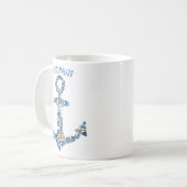 セーリング航海のボートいかり異常ライトハウス コーヒーマグカップ (正面左)