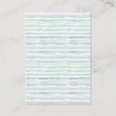 セーリング航海のヨットおむつラッフルベビーシャワー エンクロージャーカード (裏面)