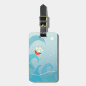 セーリング航海の引用文ボートアート名前をカスタムする ラゲッジタグ (正面縦)